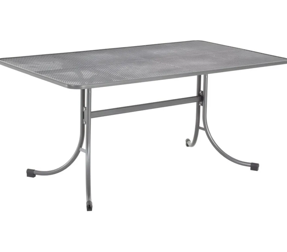 MWH Streckmetalltisch, eisen, ca. B160/H74/T90 cm Grau Clearance