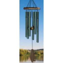 Nature´s Melody Windspiele & Gartenstecker - NATURE'S MELODY Klangspiel Premium, 14,7 x 12,7 x 70 cm Dunkelgrün