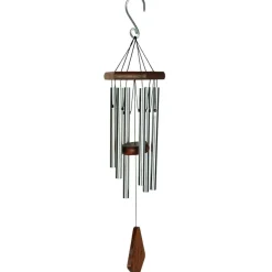 Nature´s Melody Windspiele & Gartenstecker - NATURE'S MELODY Klangspiel Premium, 14,7 x 12,7 x 70 cm Silber