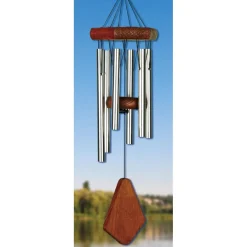 Nature´s Melody Windspiele & Gartenstecker - NATURE'S MELODY Klangspiel Premium, 11,9 x 10,4 x 51 cm Silber