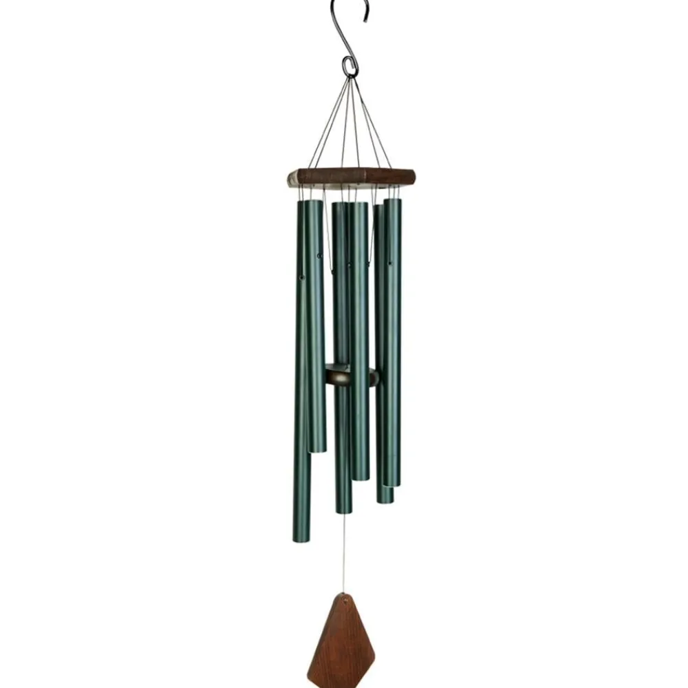 Nature´s Melody Windspiele & Gartenstecker - NATURE'S MELODY Klangspiel Premium, 18 x 15,7 x 99 cm Dunkelgrün