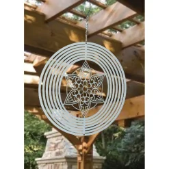 Nature´s Melody Windspiele & Gartenstecker > NATURE'S MELODY Windspiel Cosmo Mandala, Ø 20 x 29,3 cm,