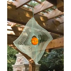Nature´s Melody Windspiele & Gartenstecker > NATURE'S MELODY Windspiel Cosmo Diamant-Welle, 23,5 x 4,5 x 32 cm, /