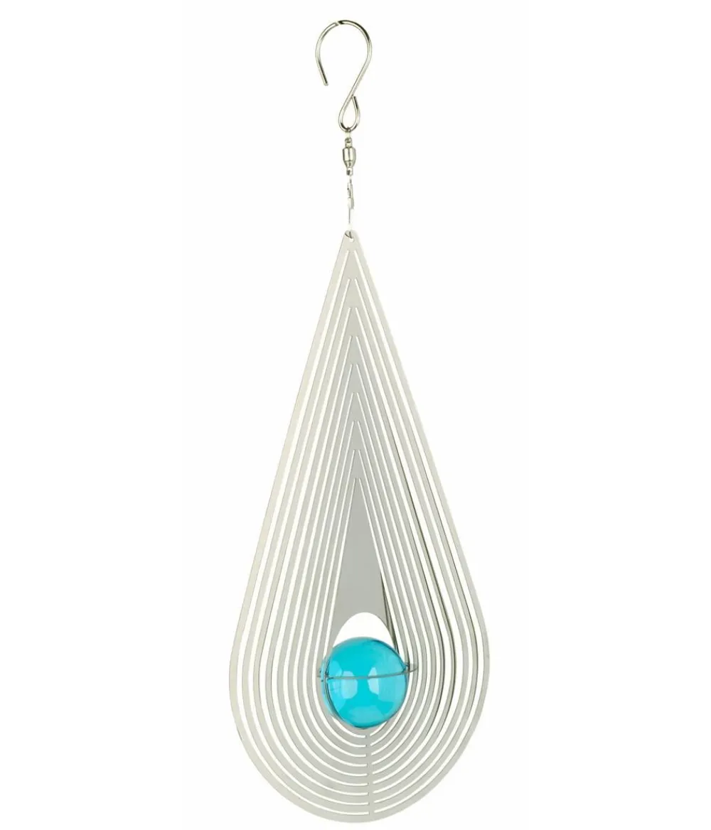 Nature´s Melody Windspiele & Gartenstecker - NATURE'S MELODY Windspiel Cosmo Träne, 13 x 4,5 x 33,5 cm, /blau