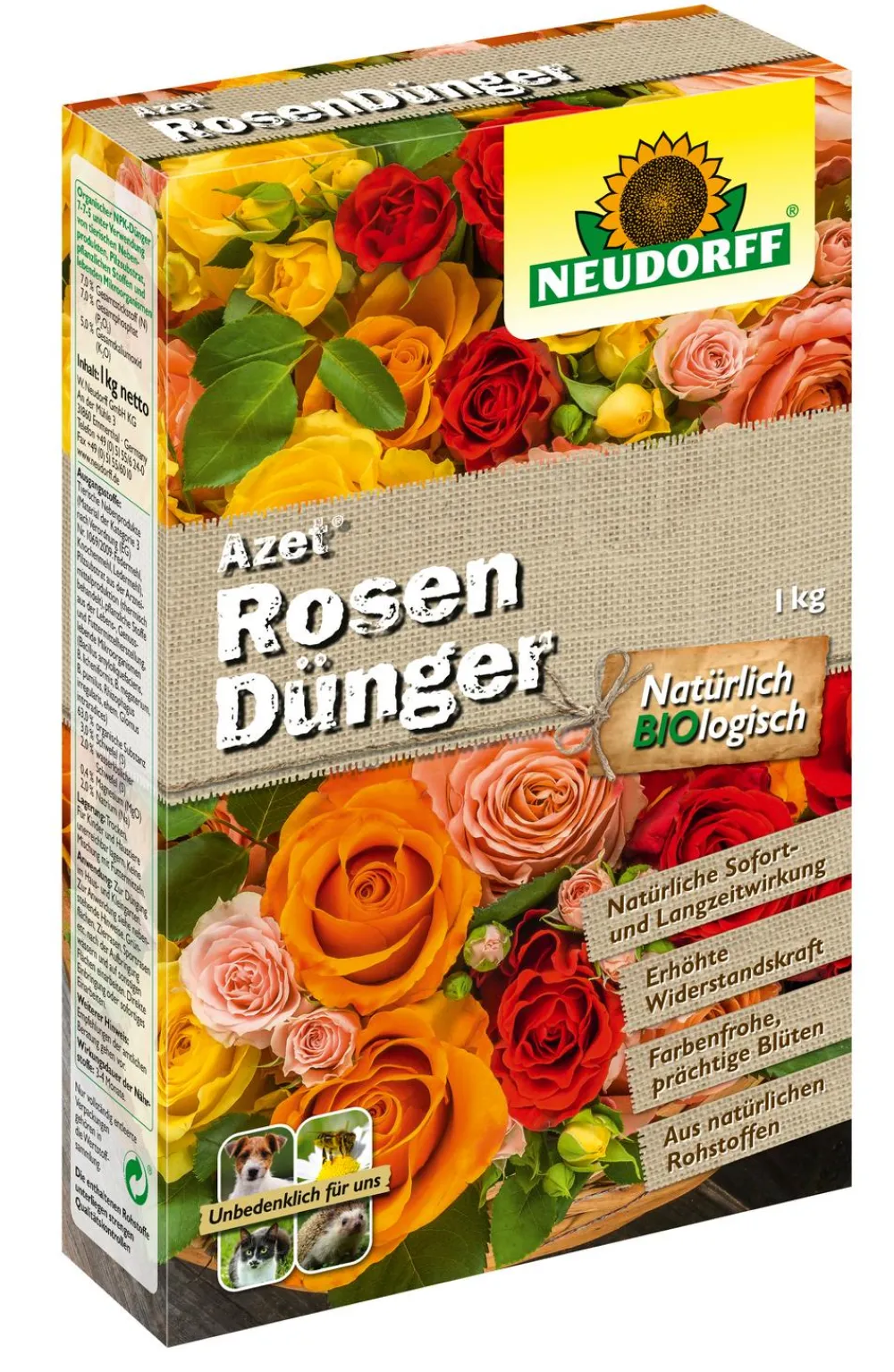 Neudorff Blumendünger|Spezialdünger - Azet® Rosen-Dünger