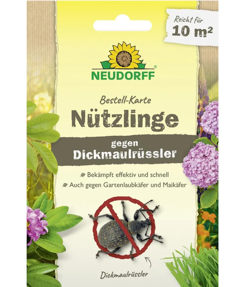 Neudorff Schädlingsbekämpfungsmittel - Bestell-Karte Nützlinge gegen Dickmaulrüssler, für 10 qm, 1 Stk.