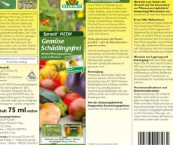 Neudorff Schädlingsbekämpfungsmittel - Spruzit® Neem Gemüse Schädlingsfrei, 75 ml