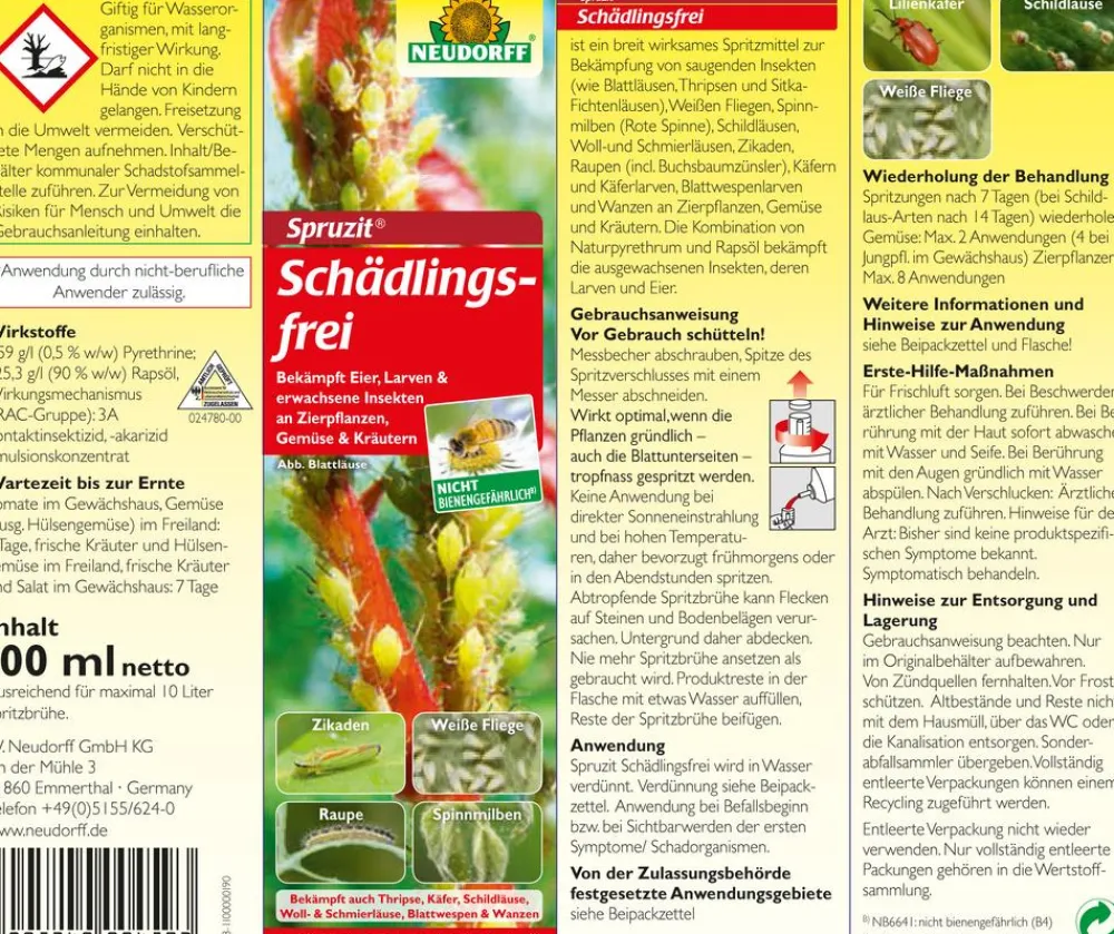 Neudorff Schädlingsbekämpfungsmittel > Spruzit® Schädlingsfrei