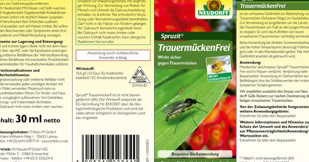 Neudorff Schädlingsbekämpfungsmittel - Spruzit® TrauermückenFrei, 30 ml