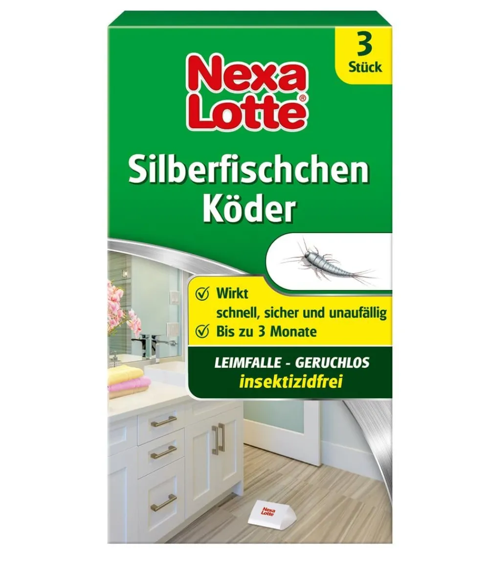 Nexa Lotte® Schädlingsbekämpfungsmittel|Insektenschutz & Fallen > Silberfischchen Köder, 3 Stück