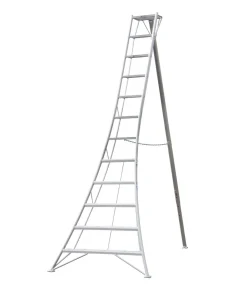 Niwaki Gartengeräte - 3-Holm-Gartenleiter Silber