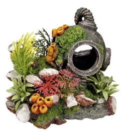 Nobby® Nobby Aquariumdeko Helm mit Pflanzen, ca. B13,5/H12/T11 cm Online