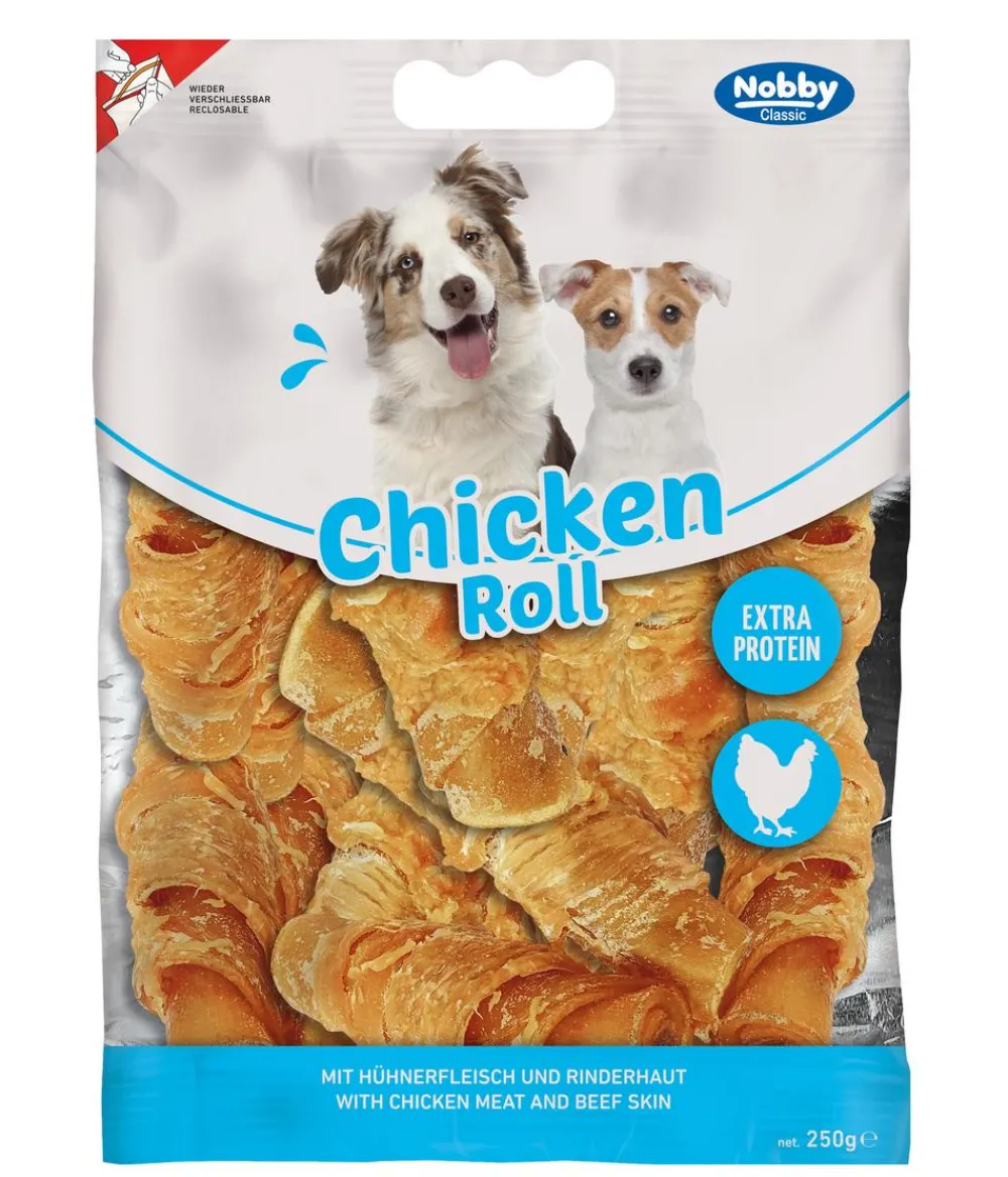 Nobby® Nobby Classic Hundesnack Chicken Roll, 250 g Hot