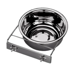 Nobby® Hundenäpfe & Tränken - Nobby Edelstahlnapf mit Schraubbefestigung, ca. Ø21,5 cm, 2 l Silber