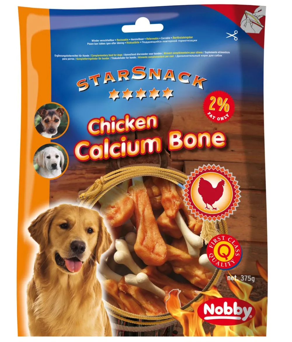 Nobby® Nobby Hundesnack StarSnack Chicken Calcium Bone, 375 g Hot