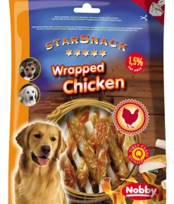 Nobby® Hundeleckerlies - Hundesnack StarSnack Wrapped Chicken, 375 g