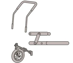 Nobby® Mehr Transport & Unterwegs > Nobby Jogger-Umbausatz für Fahrradanhänger M