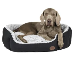 Nobby® Hundebetten & Körbe|Katzenbetten & Katzenkissen - Nobby Komfortbett Cacho, oval, , ca. B86/H24/T70 cm Grau