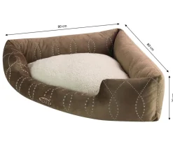 Nobby® Hundebetten & Körbe|Katzenbetten & Katzenkissen - Nobby Komfortbett Ceno, dreieckig, Braun