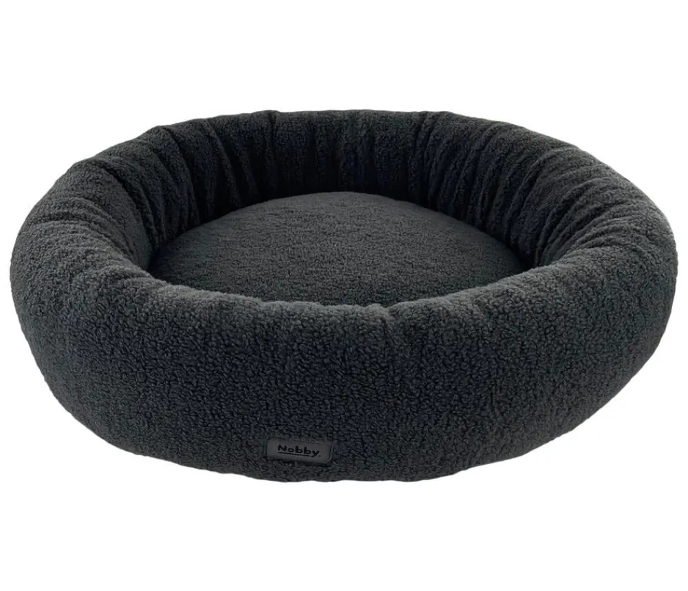 Nobby® Hundebetten & Körbe|Katzenbetten & Katzenkissen - Nobby Komfortbett Donut Jella, rund, Dunkelgrau