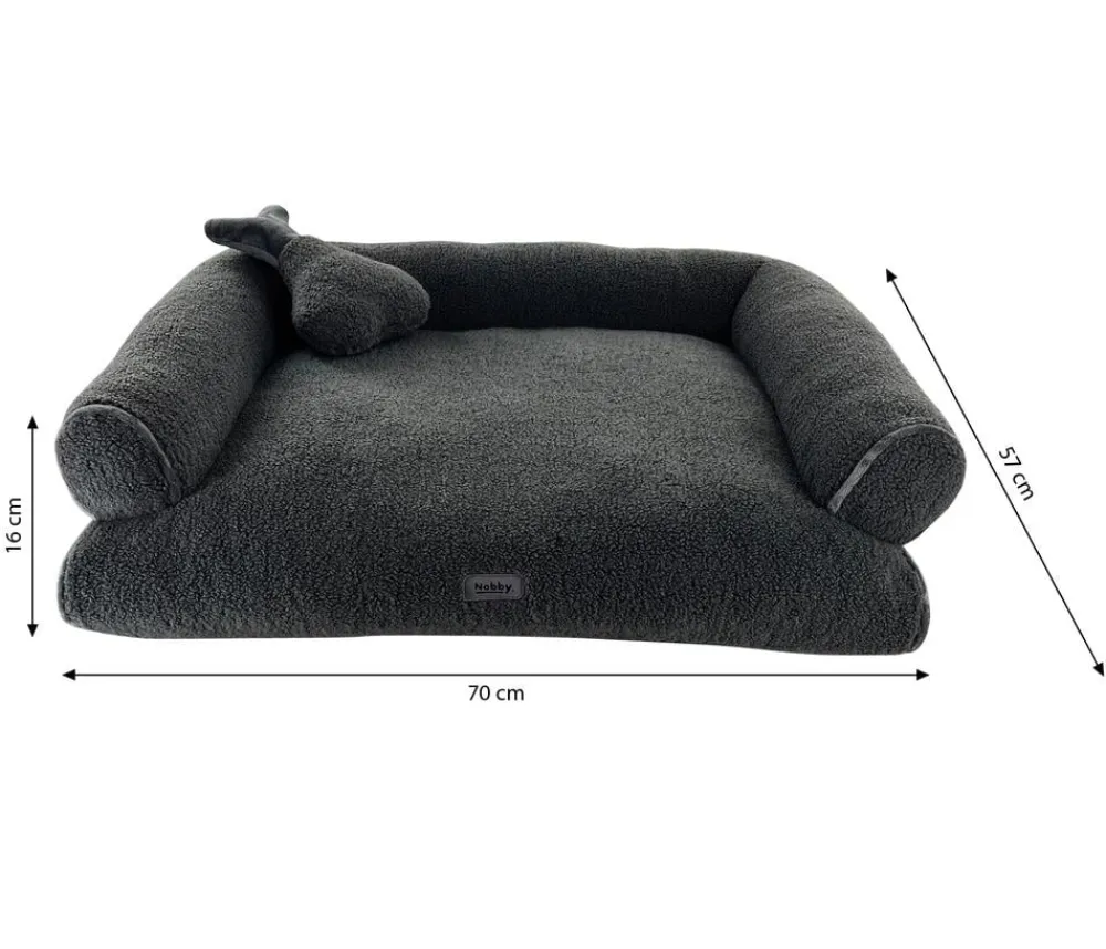 Nobby® Nobby Komfortbett Jella, rechteckig, Dunkelgrau Sale