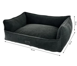 Nobby® Hundebetten & Körbe|Katzenbetten & Katzenkissen - Nobby Komfortbett Nila, rechteckig, Dunkelgrau