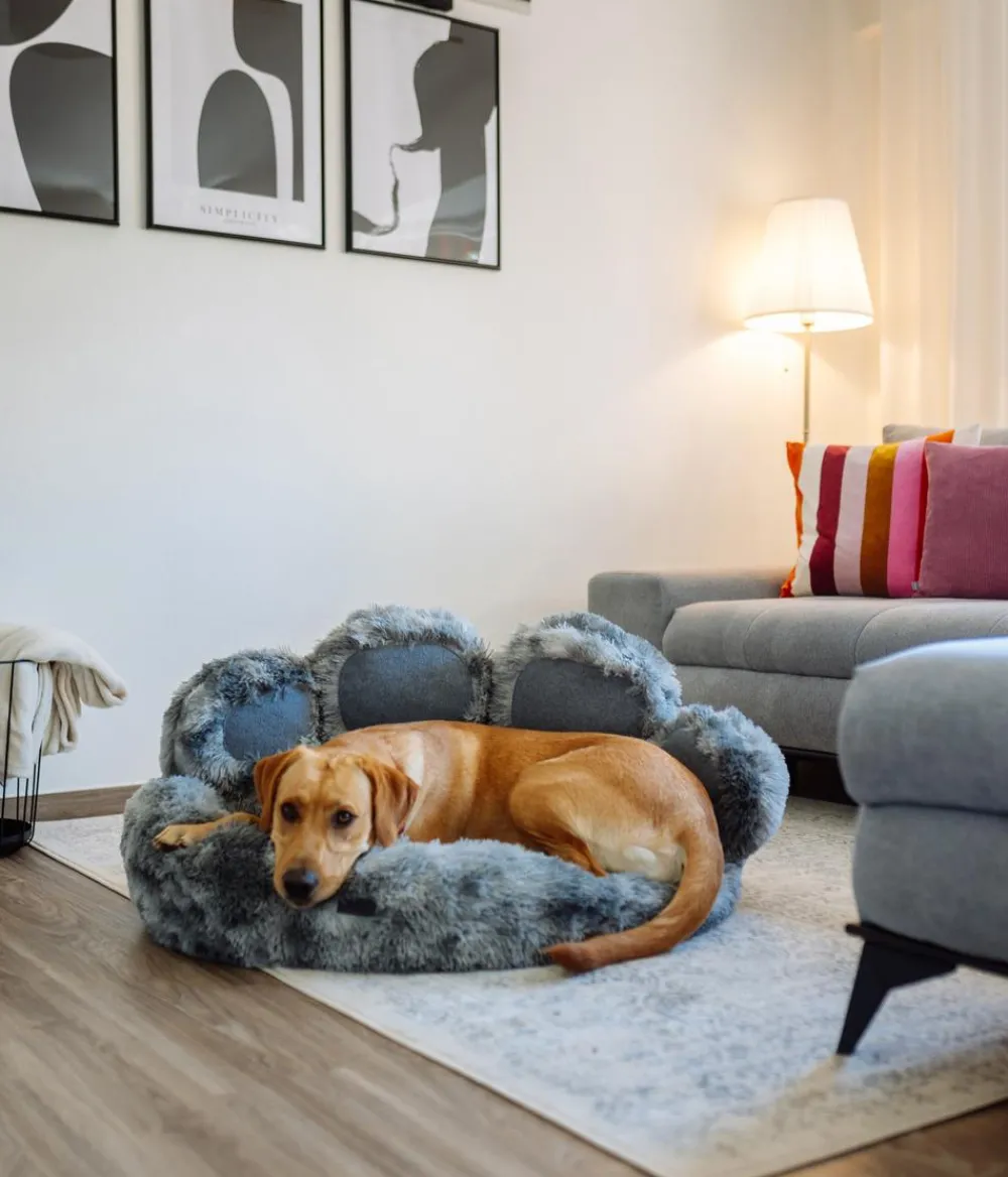 Nobby® Nobby Komfortbett Paw, rund, Grau