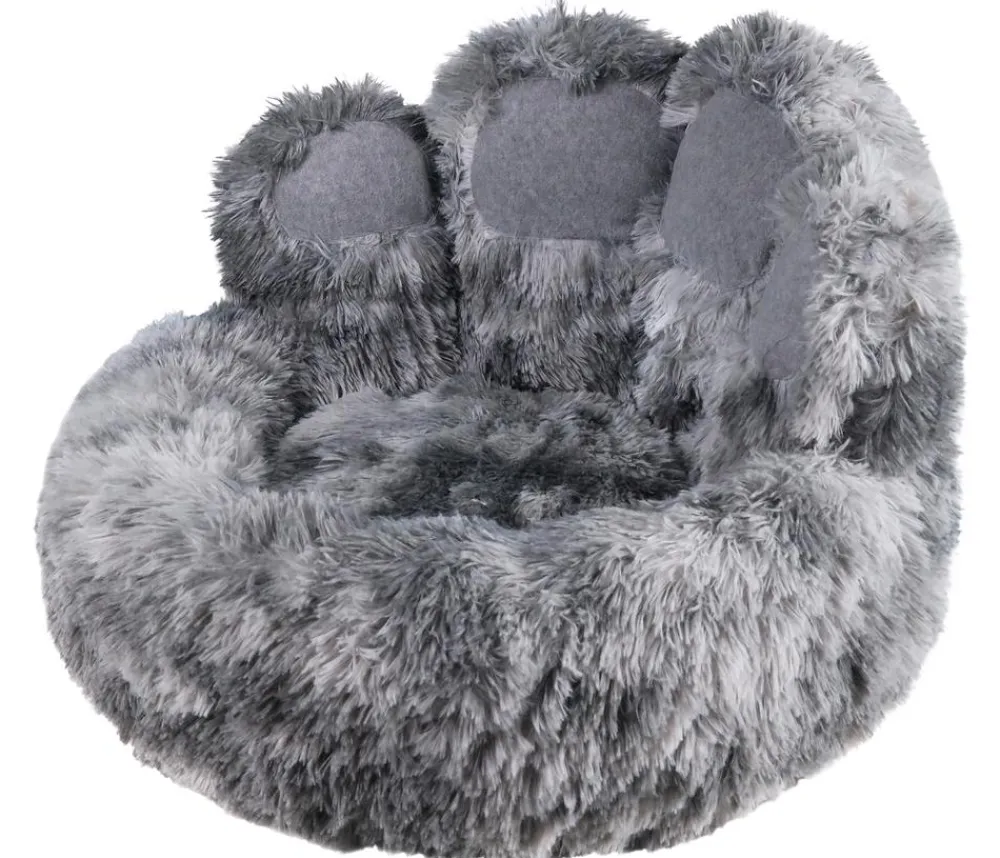 Nobby® Hundebetten & Körbe|Katzenbetten & Katzenkissen - Nobby Komfortbett Paw, rund, Grau