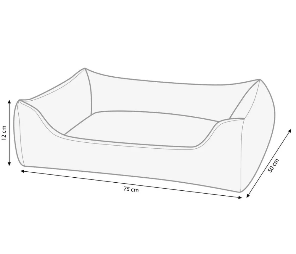 Nobby® Betten & Kissen|Hundekissen - Nobby Komfort-Relaxmatte Sorin, rechteckig, , ca. B75/H12/T50 cm Beige