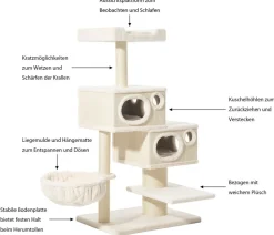 Nobby® Nobby Kratzbaum Binka, ca. B58/H152/T78 cm Creme Outlet
