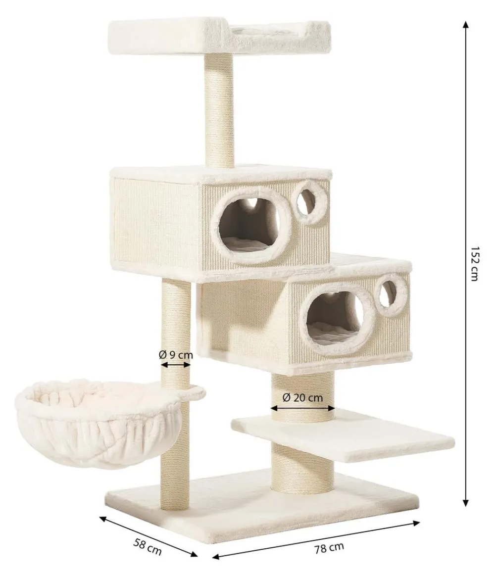 Nobby® Nobby Kratzbaum Binka, ca. B58/H152/T78 cm Creme Outlet