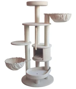 Nobby® Kratzbäume & Kratzmöbel - Nobby Kratzbaum Fida, , ca. B58/H141/T58 cm Creme