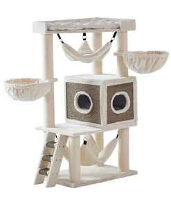 Nobby® Kratzbäume & Kratzmöbel - Nobby Kratzbaum Juan, ca. B80/H166/T50 cm Creme