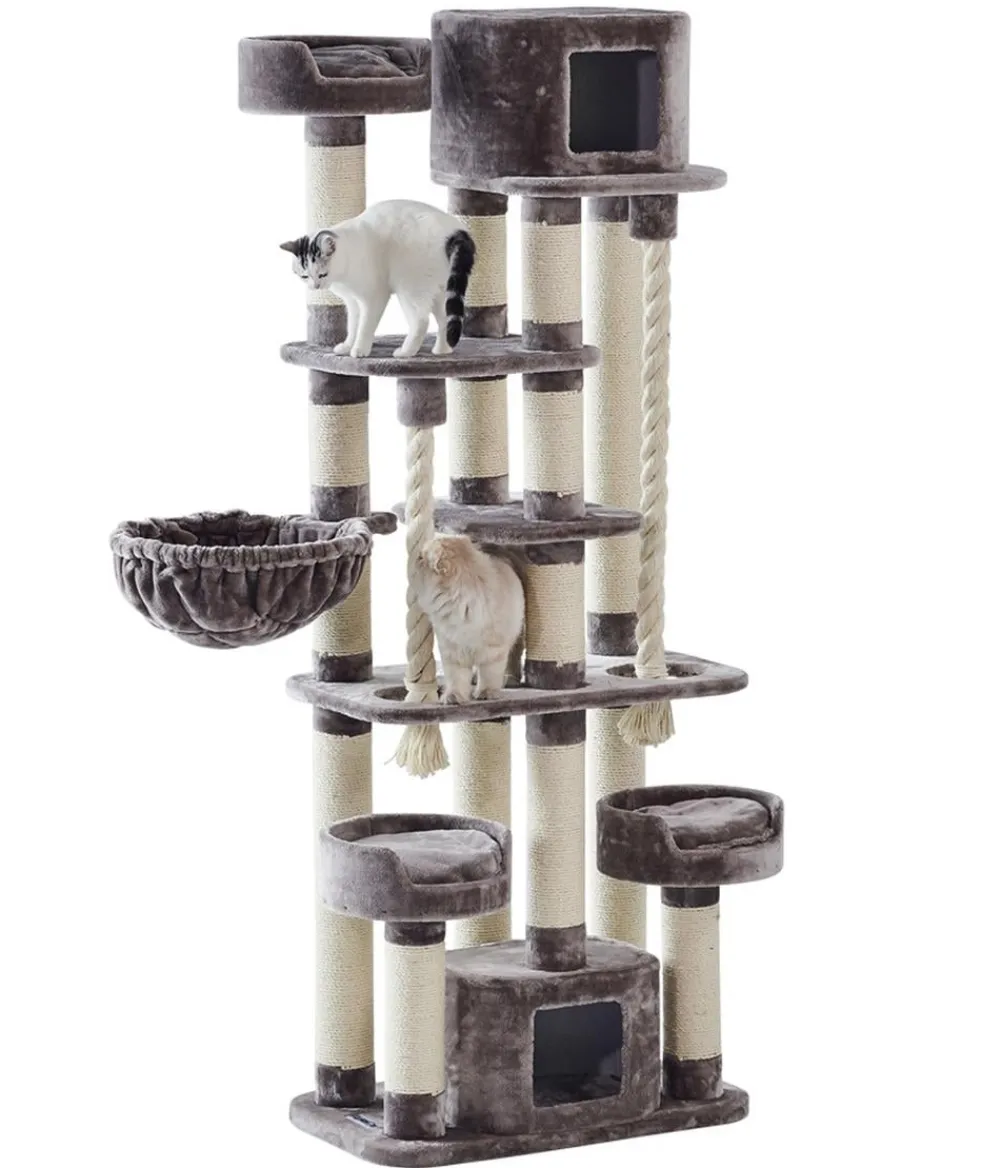 Nobby® Kratzbäume & Kratzmöbel - Nobby Kratzbaum Kyla, ca. B80/H209/T50 cm Dunkelbraun