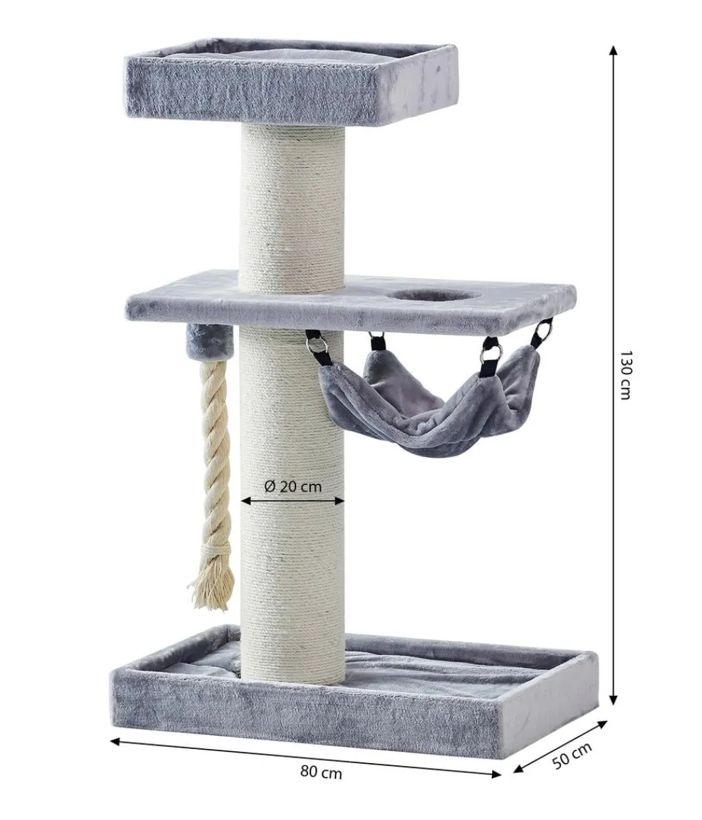 Nobby® Kratzbäume & Kratzmöbel - Nobby Kratzbaum Samar, ca. B50/H130/T80 cm Grau