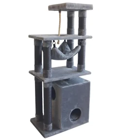 Nobby® Kratzbäume & Kratzmöbel - Nobby Kratzbaum Telde, grau, ca. B40/H145/T60 cm Hellgrau