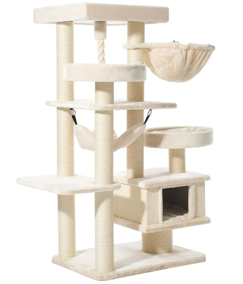 Nobby® Nobby Kratzbaum Vago, ca. B59/H162/T79 cm Creme Discount