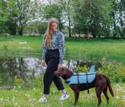 Nobby® Nobby Schwimmhilfe für Hunde Sharki, Hellblau Hot