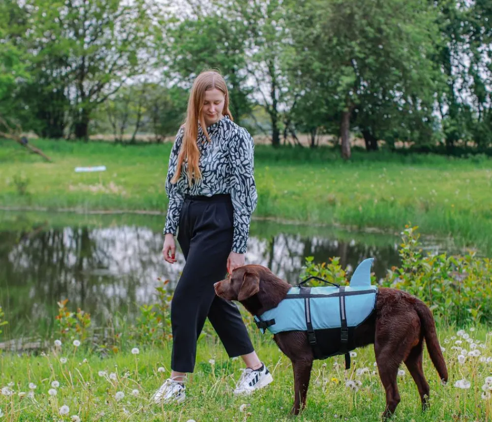 Nobby® Mehr Hundezubehör|Mehr Transport & Unterwegs - Nobby Schwimmhilfe für Hunde Sharki, Hellblau
