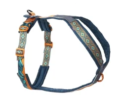 Non-stop dogwear Hundegeschirr Line Harness 5.0 Rachel Pohl Signature Edition, teal/oak New