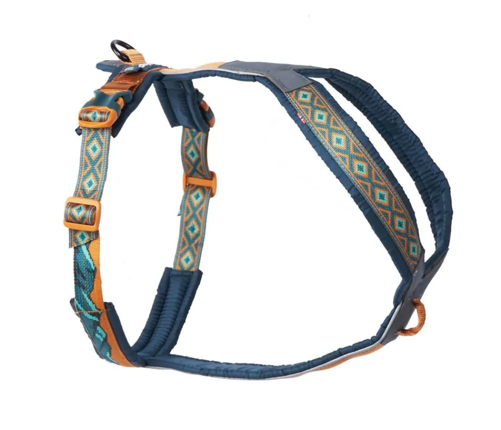 Non-stop dogwear Hundegeschirr Line Harness 5.0 Rachel Pohl Signature Edition, teal/oak New
