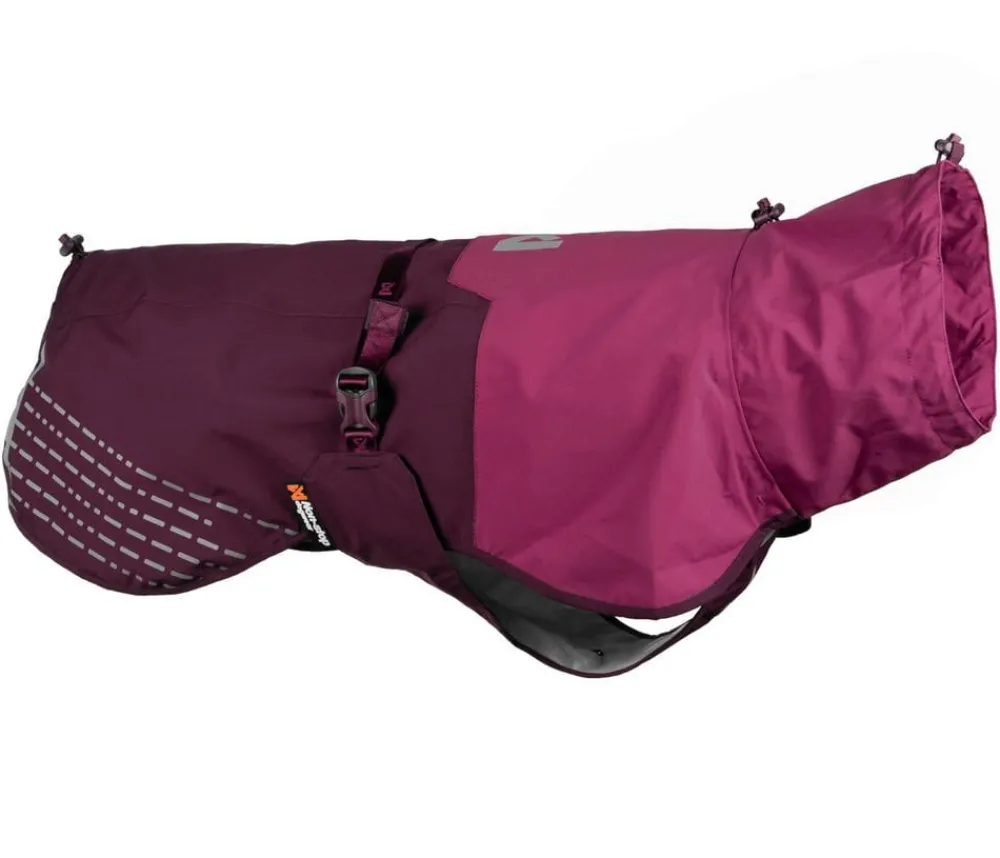 Non-stop dogwear Hunde-Regenmantel Fjord raincoat, purple Pink Clearance