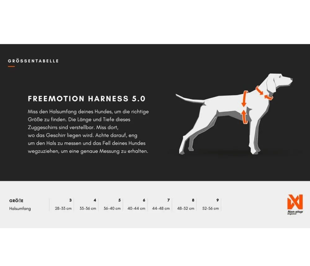 Non-stop dogwear Mehr Transport & Unterwegs|Hundehalsbänder & Geschirre - Hunde-Zuggeschirr Freeotion harness 5.0, /