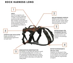 Non-stop dogwear Mehrzweck-Hundegeschirr Rock harness long, / Online