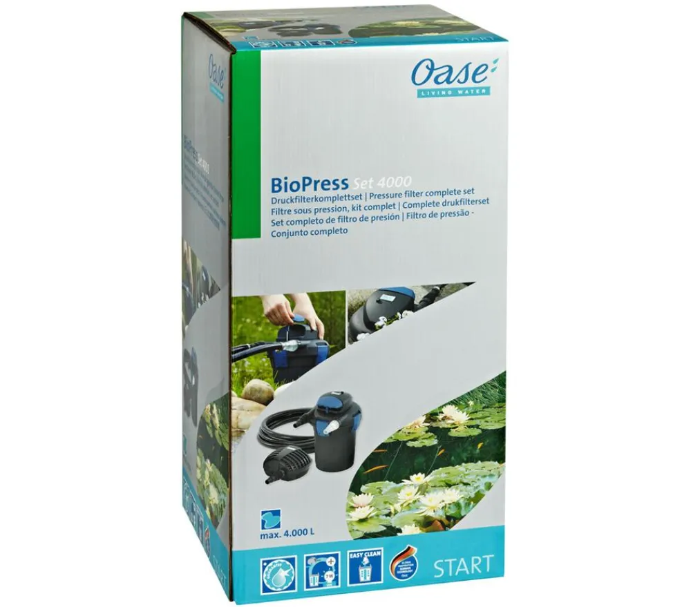 Oase Gartenteich·Teichpumpen & Teichtechnik|Teichpumpen & Teichtechnik - Filter BioPress-Set 4000 Schwarz