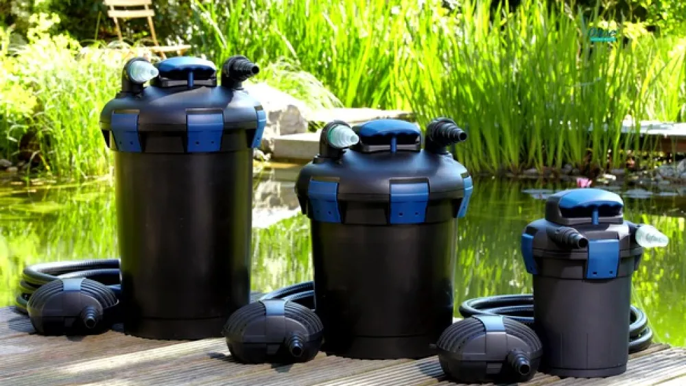 Oase Gartenteich·Teichpumpen & Teichtechnik|Teichpumpen & Teichtechnik - Filter BioPress-Set 4000 Schwarz