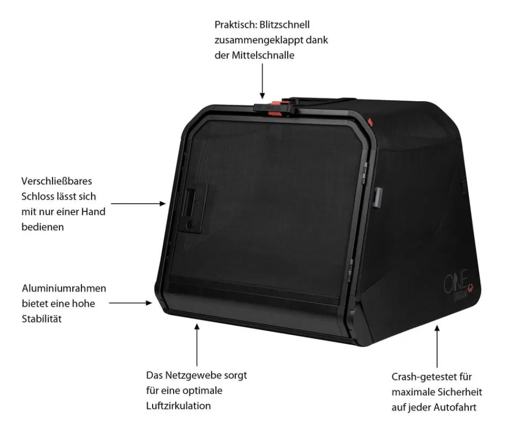 1one1 Hundetransportboxen > Origami Hundetransportbox, , M, ca. B74/H65,8/T71,4 cm
