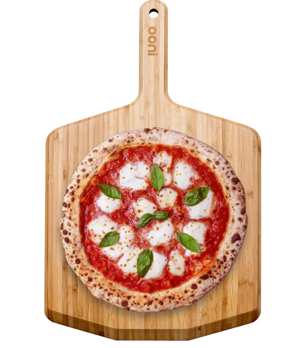 Ooni Pizzaöfen > Bambus Pizzaschieber/Servierbrett, ca. B30/H1/T50 cm
