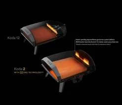 Ooni Pizzaöfen > Gas Pizzaofen Koda 2, schwarz, ca. B33/H47/T55 cm