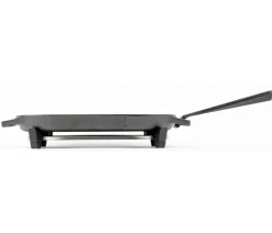 Ooni Pizzaöfen - Gusseisen-Grillpfanne, ca. B16/H6/T40 cm Schwarz